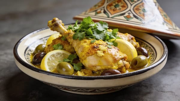 Chicken Tagine with Preserved Lemon and Olives