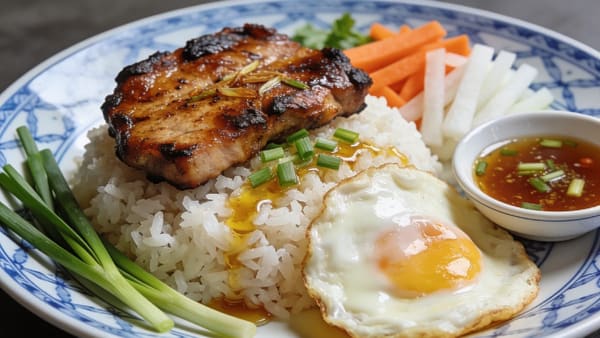 Cơm Tấm — Vietnamese Broken Rice with Grilled Pork