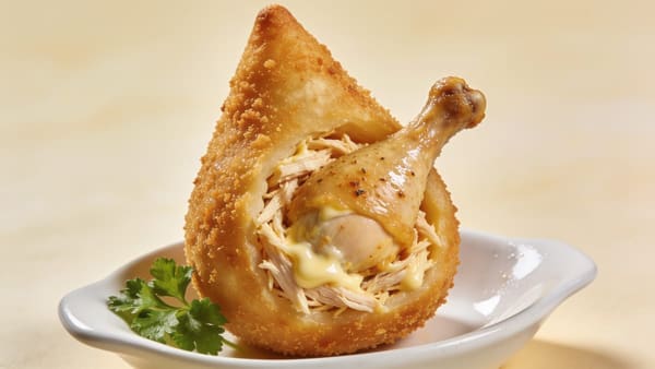 Coxinha — brasilianische Hähnchen-Kroketten