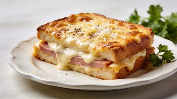 Croque Monsieur — French Ham & Cheese Toastie