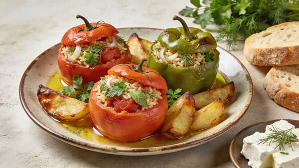 Gemista — Greek Baked Stuffed Vegetables