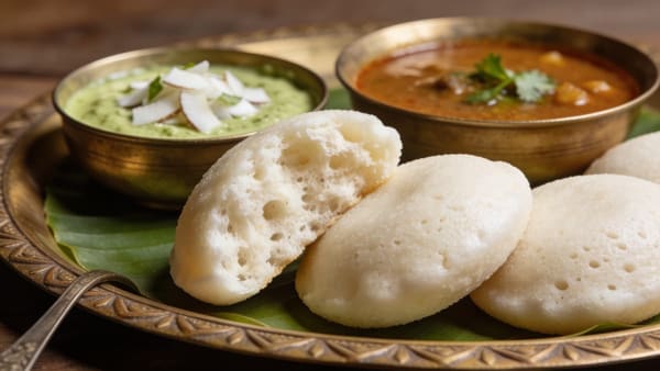 Idli — South Indian Steamed Rice Cakes