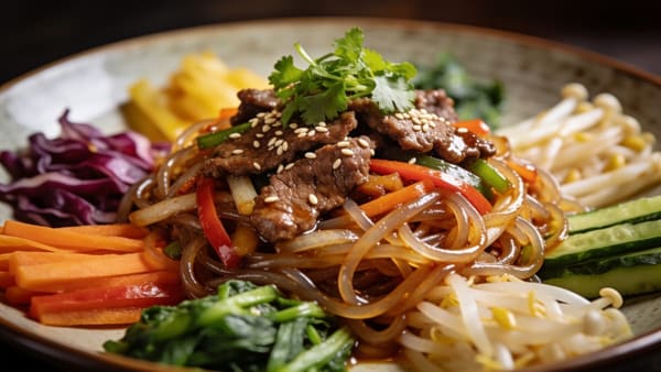 Japchae — Korean Glass Noodle Stir-Fry