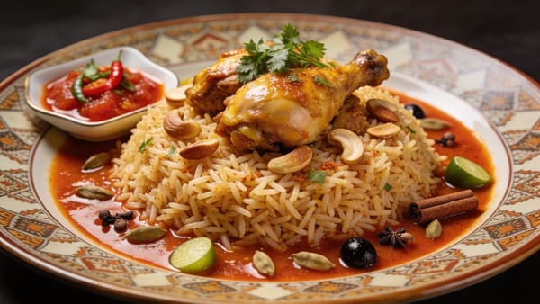 Kabsa — Spiced Arabian Chicken & Rice