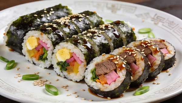 Kimbap — Korean Seaweed Rice Rolls