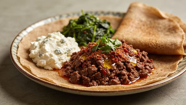 Kitfo — Ethiopian Minced Beef with Spiced Butter