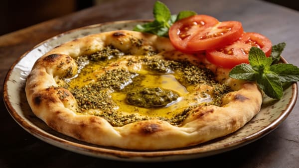Manakish — Levantine Za'atar Flatbread