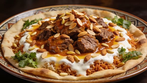 Mansaf — Jordanian Lamb in Fermented Yogurt Sauce