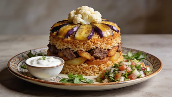 Maqluba — Levantine Upside-Down Rice