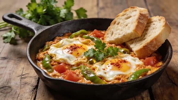 Menemen — Turkish Eggs with Tomato & Peppers