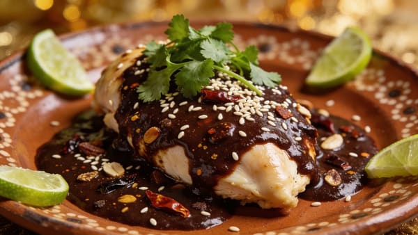 Mole Poblano — Mexican Chile & Chocolate Sauce with Chicken