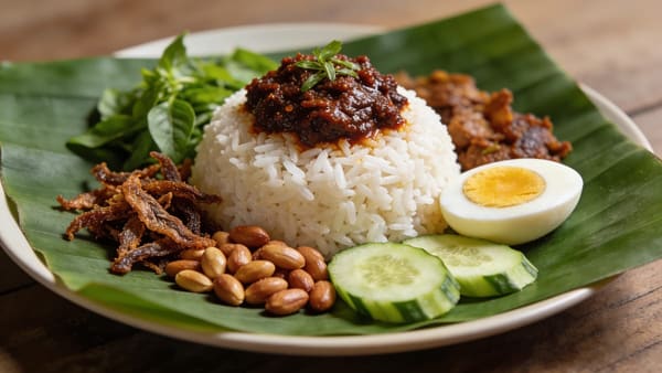 Nasi Lemak — Malaysian Coconut Rice with Sambal