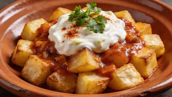 Patatas Bravas — Spanish Fried Potatoes with Spicy Sauce