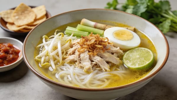 Soto Ayam — Indonesian Turmeric Chicken Soup