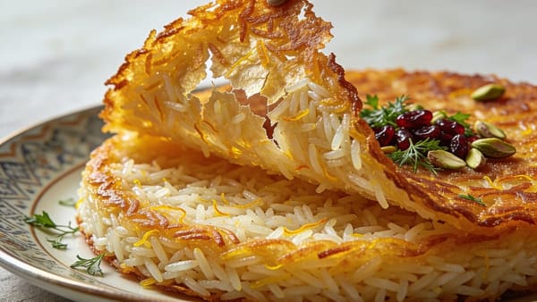 Tahdig — Persian Crispy Saffron Rice