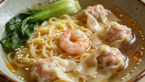 Wonton Noodle Soup — Cantonese Wonton Mein