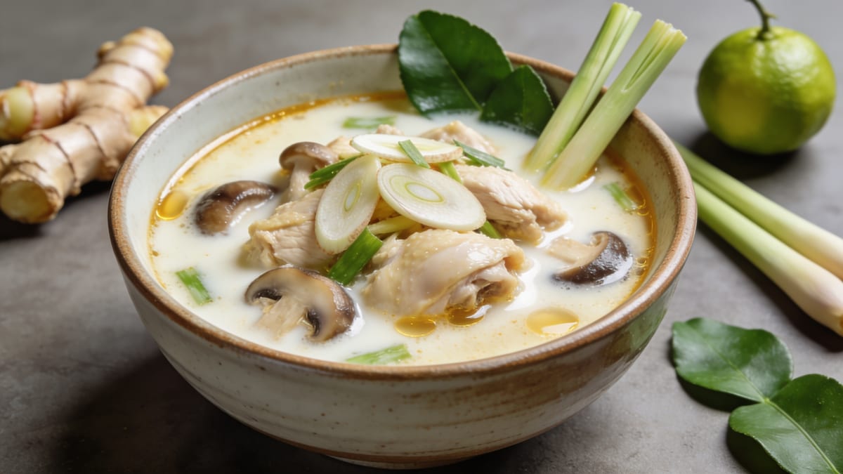 Tom Kha Gai — Thai Coconut Chicken Soup · Thai soup