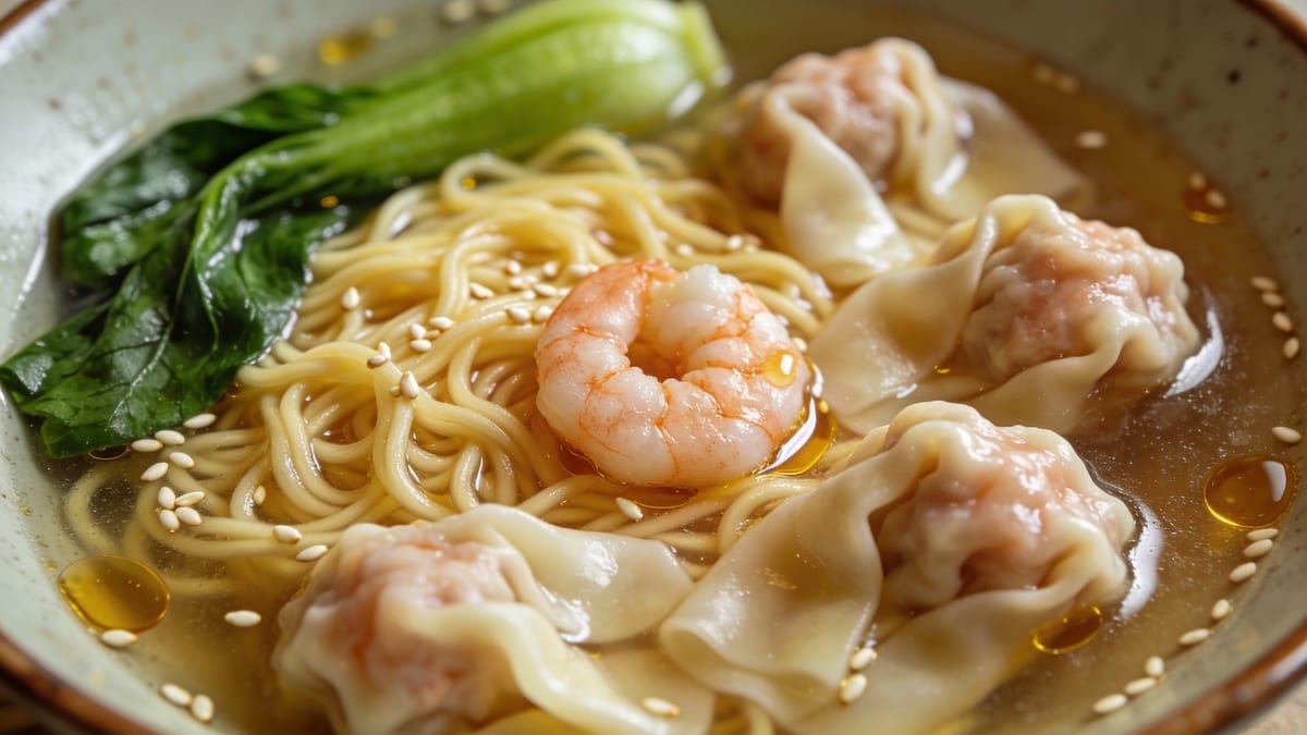 Wonton Noodle Soup — Cantonese Wonton Mein · Chinese main course
