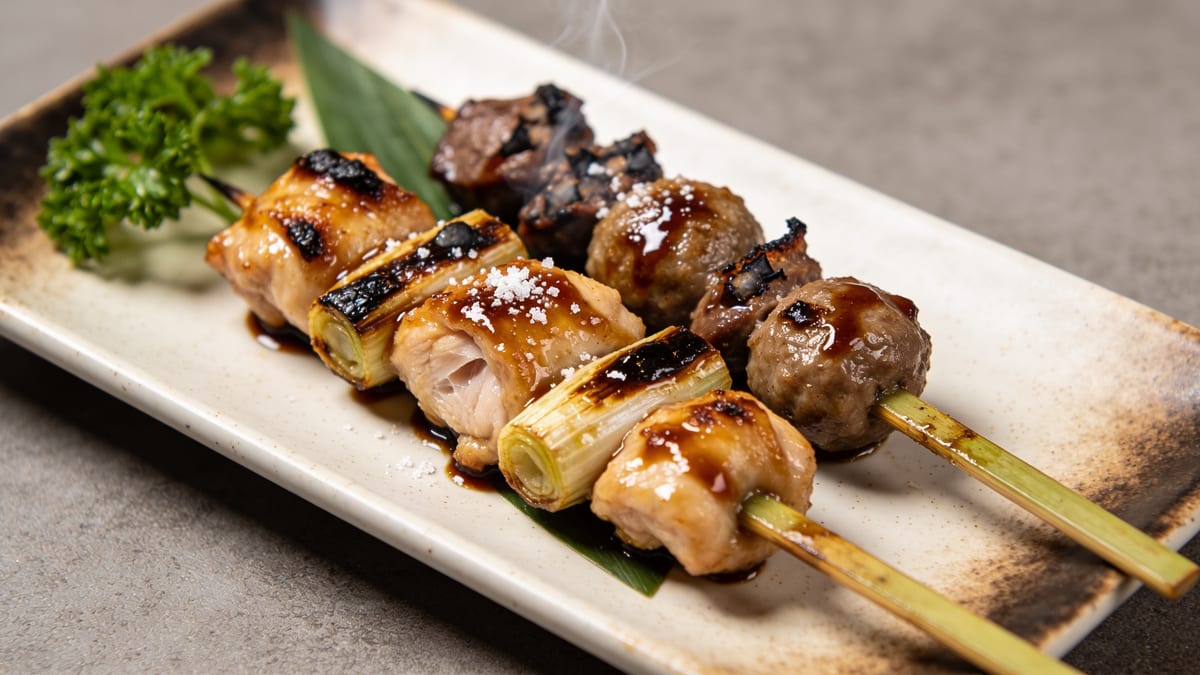 Yakitori — Japanese Grilled Chicken Skewers · Japanese appetizer